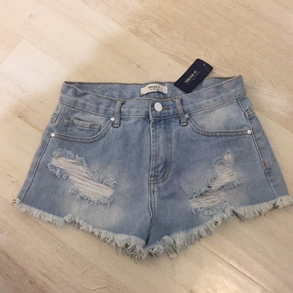 Denim shorts